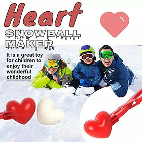 Heart Snow Ball Maker Children Outdoor Sand Mold Snowball Toys Tool