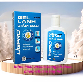 Gel lạnh xoa bóp giảm đau Ligpro , chai 100ml