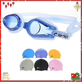 Kính bơi chống sương mờ, chống UV Cleacco, dây đeo được làm 100% silicone mềm mại, thoải mái, thiết kế không trơn trượt, độ co giãn và độ bền thách thức thời gian, dành cho vận động viên chuyên nghiệp hoặc người thích người đi bơi hằng ngày. Tặng nón bơi Silicon Cleacco cao cấp ( Giao màu ngẫu nhiên)