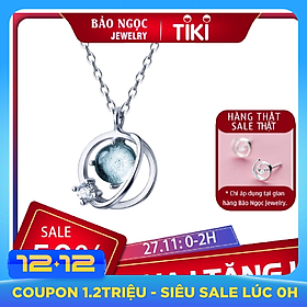 Dây chuyền | Dây chuyền nữ | Dây Chuyền Bạc S925 Đá Aqua Cho nữ - Bảo Ngọc Jewelry
