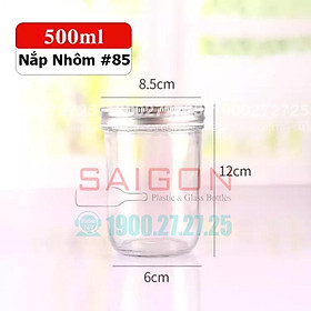 Mua Hũ Thủy Tinh Đái nhỏ JD Nắp Nhôm Đựng Gia Vị