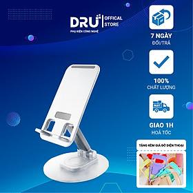 Mua Giá Đỡ Điện Thoại / Máy Tính Bảng Có Thể Xoay 360 Độ Tiện Dụng-DRU-Hàng chính hãng