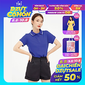 Áo thun polo nữ thiết kế xẻ lai basic, năng động, trẻ trung GUMAC ATB109