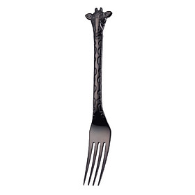 Giraffe Cartoon Mini Dessert Spoon Fork Stainless Steel Coffee Tea Spoon Stirring Spoon