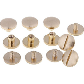 6 Miếng Rắn đinh Tán đinh Tán đinh Cho Thắt Lưng Túi Da Craft