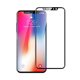 Cường lực 5D full màn cho Iphone X đen