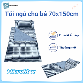 Túi ngủ cho bé MYM kích thước 70x150cm chất liệu vải Microfiber nhung