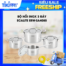 Bộ nồi inox 8 món cao cấp Ecalite ERW-SA4080 - Hàng chính hãng