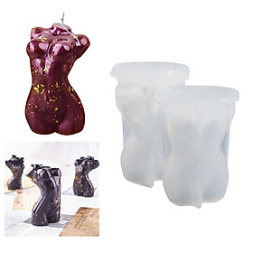 Silicone Soap Candle Mold Resin Mould 3D Body Human Model DIY Jewelry Sculpture