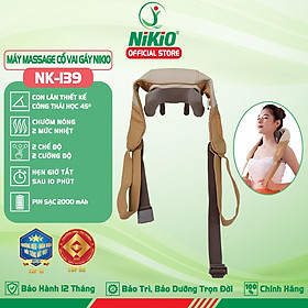 Máy massage cổ vai gáy Nikio NK-139 - Công nghệ xoa bóp kết hợp nhiệt nóng, mát xa chuyên sâu