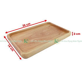 Mua Khay Gỗ Chữ Nhật Đựng Thức Ăn  Khay Gỗ Decor Trang Trí  Khay Gỗ Tự Nhiên Nguyên Khối Không Sơn - KCN - Gỗ Kim Ngân