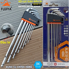 Mua  Sản xuất tại Nhật  Bộ Lục giác dài đầu bi 7 chi tiết FUJIYA LB330-7S GENUINE- Thanh vặn đầu tròn