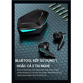 Tai Nghe Gaming Không Dây Bluetooth 5.2 - P30, hỗ trợ đàm thoại độ trễ cực thấp khi chơi game, Bass mạnh mẽ