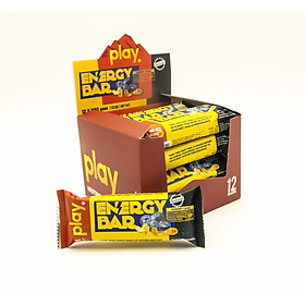 Hộp 12 Thanh Năng Lượng PLAY Vị Việt Quất Và Hạt Điều – PLAY Energy Bar Blueberry & Cashew