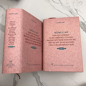 bìa cứng - bộ 2 tập: Nâng cao năng lực lãnh đạo và sức chiến đấu của Đảng, phát huy sức mạnh toàn dân tộc, tiếp tục đẩy mạnh toàn diện công cuộc đổi mới đất nước - Lê Hồng Anh.