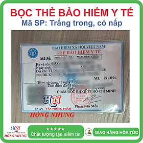 [SALE] Bọc thẻ Bảo hiểm y tế BHYT - Dẻo trong có nắp đậy chống nước