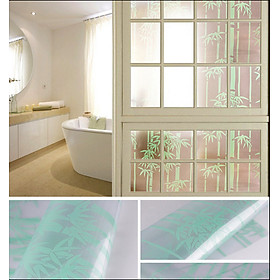 Mua Combo 5 Mét Decal Giấy Dán Kính Trúc Xanh (5 Mét Dài x 0.45 Mét Ngang)