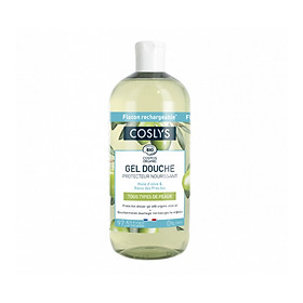 Sữa tắm dạng gel dầu ô liu hữu cơ Coslys 500ml 1L protective shower gel with organic olive oil