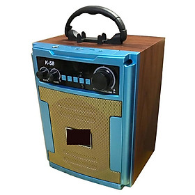 Loa kẹo kéo karaoke mini k58 kèm 1 micro không dây