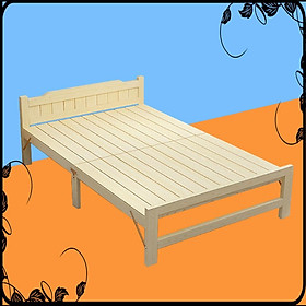 Giường xếp gỗ thông xếp gọn 120cm- giường ngủ gấp gọn