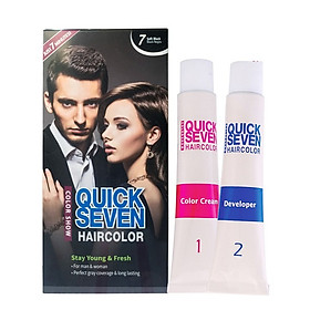 Nhuộm phủ bạc nhanh 7 phút Color Show QUICK SEVEN Hair Color (60g + 60g) Hàn Quốc