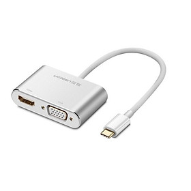 Cáp chuyển đổi USB type-C to HDMI và VGA Ugreen 50317 - Hàng chính hãng