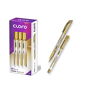 Bút bi Claro SIGMA PLUS GOLD 0.7mm Mực Xanh