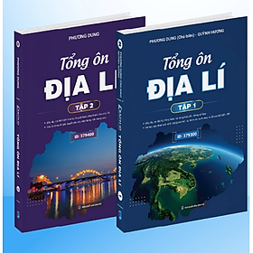 Sách - Combo Tổng ôn địa lí tập 1 + 2 (Moon)