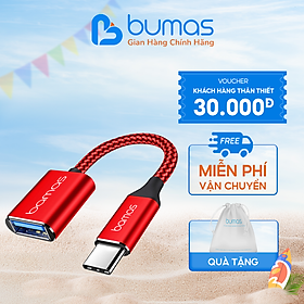 Cáp OTG Type C Bamas BC022 - Bộ Chuyển Đổi Usb Sang Type C  Usb 3.0 -Truyền Tải Dữ Liệu Siêu Tốc Lên Đến 5Gbps - Hàng Chính Hãng