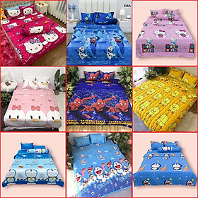 Bộ 5 món chăn ga gối siêu dễ thương chất liệu Cotton poly