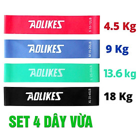 Dây đàn hồi kháng lực tập mông - Dây miniband chuyên tập mông - Độ mông trái đào (Combo)
