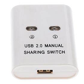 USB Manual Sharing Switch Selectors KVM 2 Ports HUB For PC Scanners Printers