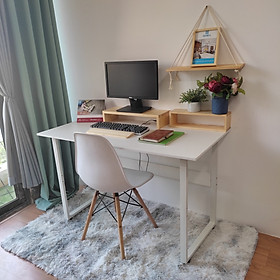 Mua Bàn Làm Việc & Gamming Chữ U Chân Sắt Chân Sắt Sơn Tĩnh điện Hình Chữ U Vô Cùng Chắc Chắn  Mặt Bàn Kích Thước Vừa - Trắng-Trắng