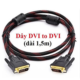 Mua Dây Cáp DVI Sang DVI 1.5m Tròn Bọc Lưới