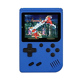 500 trong 1 trò chơi mini trò chơi cầm tay Người chơi di động Retro Console Boy 8 bit 3,0 inch màu màn hình LCD Màu gameboy: màu xanh đậm