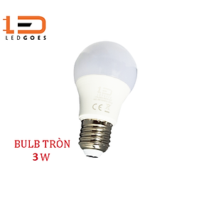 Bóng đèn LED bulb tròn LEDGOES 3W