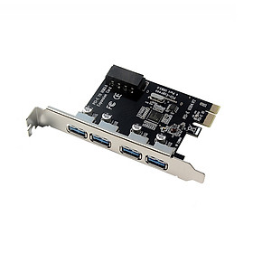 Thẻ Chuyển Đổi PCI-E Sang USB3.0 Tốc Độ Cao Với 4 Cổng USB3.0 Cho Máy Tính Để Bàn