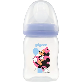 Bình Sữa Pigeon Softouch PP Plus Disney Baby - Màu Tím