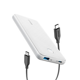 Pin Sạc Dự Phòng Tích Hợp Cổng USB Type-C In/Out Hỗ Trợ Power Delivery PD Anker PowerCore Slim PD 10000mAh - A1231 - Hàng Chính Hãng