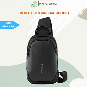 Túi đeo chéo thời trang KINGBAG JULIUS I cổng USB, nhiều ngăn, chống trộm, vải kháng nước tốt - Hàng chính hãng