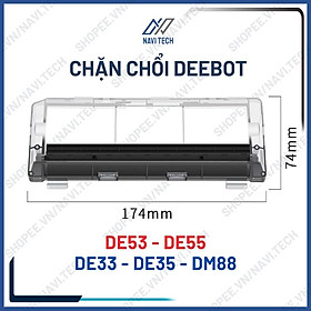 Nắp chổi cuốn, chặn chổi dành cho Robot Hút Bụi Ecovacs Deebot DE53, DE55, DT88, DM65, DC68