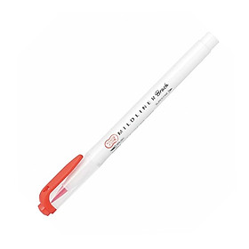 Bút Cọ 2 Đầu Zebra Mildliner Brush WFT8-MMGO - Mild Marigold