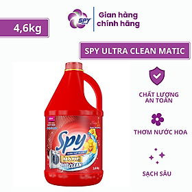 Can nước giặt xả SPY Ultra Clean Matic cửa trên 4,6 kg trắng sạch sâu, ít bọt, thơm lâu