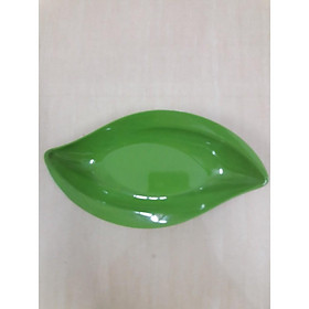 Mua Dĩa chiếc lá melamine đủ 4 màu dày dặn (01) (Ảnh thật)
