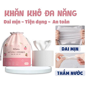 Mua Khăn mặt khô dùng 1 lần lau khô  lau ướt - 40 khăn/cuộn  kích thước 20x20cm