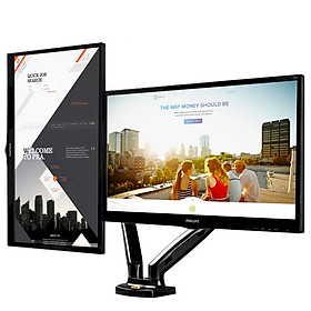 Mua Giá Treo 2 Màn Máy Tính Gắn Bàn Đa Năng Nhập Khẩu North Bayou F160 (17-27 inch)
