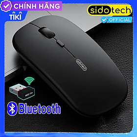 Mua Chuột không dây Wireless Bluetooth sạc pin SIDOTECH PM1 không cần thay pin  sạc 1 lần dùng 30 ngày thiết kế công thái học không mỏi tay  silent chống ồn ban đêm tương thích Laptop Macbook Máy tính bảng PC- Hàng Chính Hãng