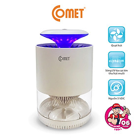 Đèn Diệt Côn Trùng COMET CM078 3W cắm điện trực tiếp, 8 bóng đèn LED, sử dụng tia ánh sáng tím và quạt hút diệt muỗi và lọc không khí