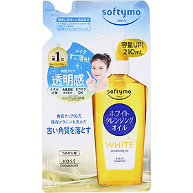 DẦU TẨY TRANG DƯỠNG TRẮNG DA SOFTYMO (TÚI REFILL) 210ml