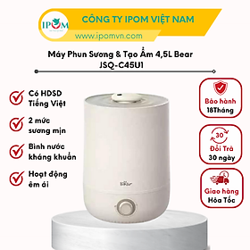 Máy Phun Sương Tạo Ẩm Bear Làm Mát Không Khí, Bộ Lọc Ion Bạc Diệt Khuẩn, Tiết Kiệm Năng Lượng JSQ-C45U1 - Hàng Chính Hãng Bảo hành 18 Tháng